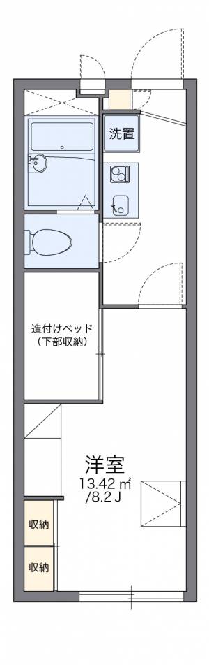 レオパレス長戸 204の間取り画像