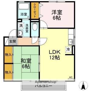 サンライズハイツ　Ａ棟 A201の間取り画像