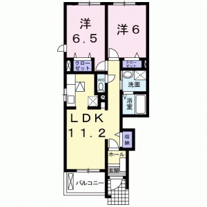 リーヴル　ディマージュＡ 101の間取り画像