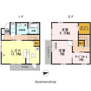 レアール久万ノ台 102の間取り画像