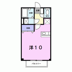 フォレスタ・Ｔ2 107の間取り画像