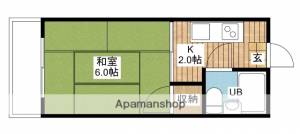 コーポ矢野 102の間取り画像