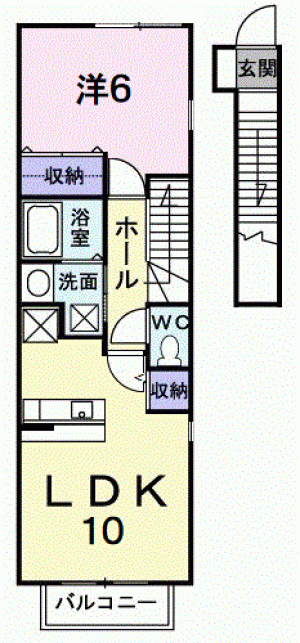 ネオカーサ山越 201の間取り画像