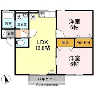 ウィルモア　さくら野 202の間取り画像