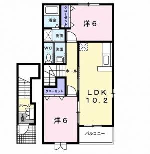 サンセットプレイスＡ 203の間取り画像