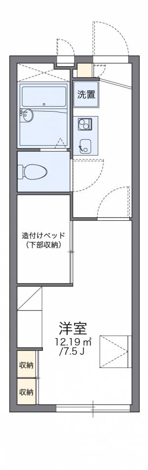 レオパレス久万ノ台 203の間取り画像