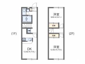 レオパレスフローラI 105の間取り画像