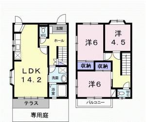 ホワイトハウス 107の間取り画像