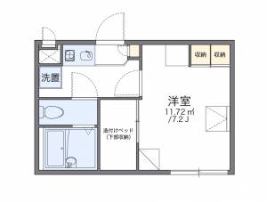 レオパレスエスペーロ本町 102の間取り画像