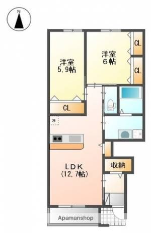 サンフォレスト　シーダ 103の間取り画像