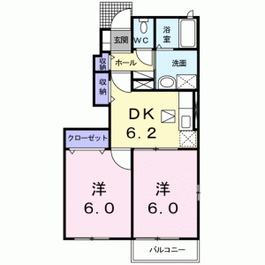 エテルノ　サン　Ａ 101の間取り画像