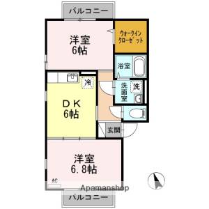 サンライズ　ハイツ　ＭＫ 201の間取り画像