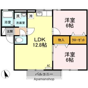 ウィルモア　さくら野 102の間取り画像