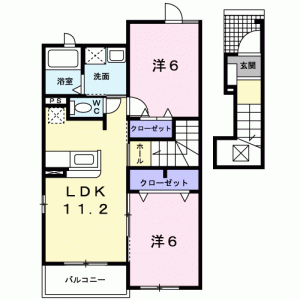 ミニヨン　ヴィオラ 202の間取り画像