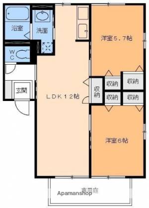 レトア別府 102の間取り画像