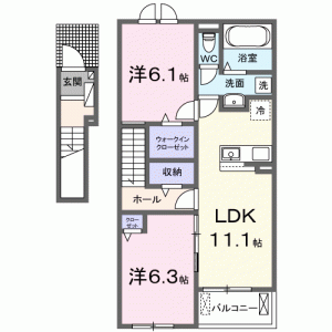 サン　ファースト 202の間取り画像