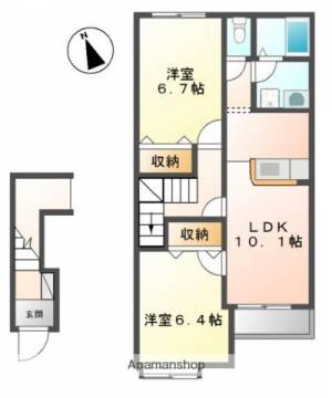 ルミナスひばりヶ丘 202の間取り画像