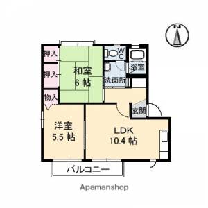 エルフォート　Ａ棟 202の間取り画像