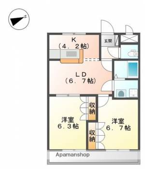 ブレスビュー 202の間取り画像