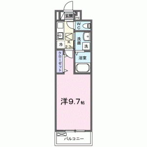 クレール 105の間取り画像