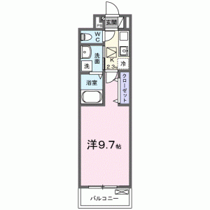 クレール 103の間取り画像