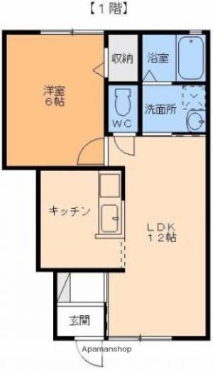 フラッツァ南梅本 101の間取り画像