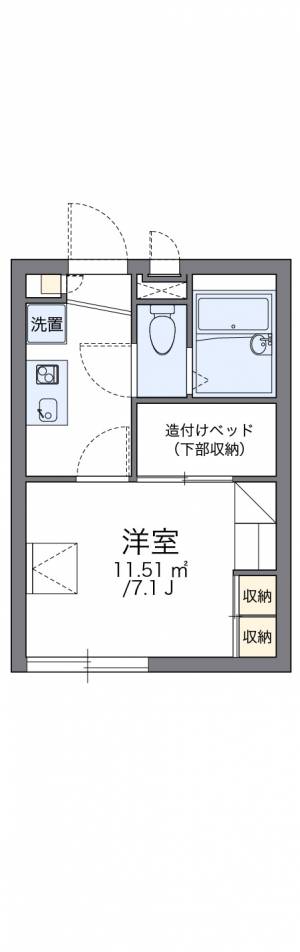 レオパレスＩＫＵＳＨＩ 205の間取り画像