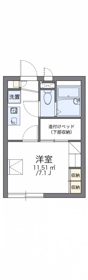 レオパレスエテルネ 205の間取り画像