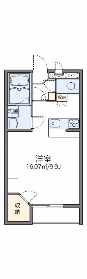 レオパレスブラン　Ｄｕｅ 104の間取り画像