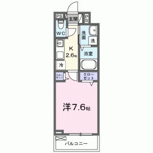 クレール 302の間取り画像