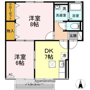 メゾン・ヴェール　Ｂ棟 B101の間取り画像