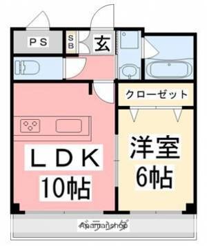 パークハイツ道後 206の間取り画像