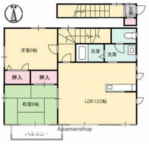 グランコート久万ノ台　Ｇ棟 2Fの間取り画像