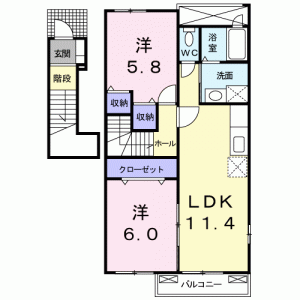 Ｆａｖｏｒ筒井 201の間取り画像