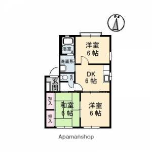 グランシードあい　Ｃ棟 105の間取り画像