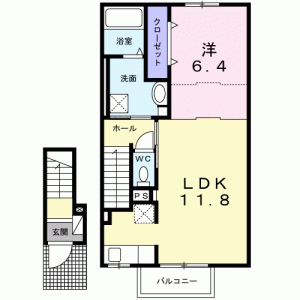 マルグリット 202の間取り画像