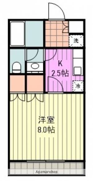 サンハイツ 201の間取り画像