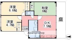 フォブール畑寺公園　Ｃ棟 102の間取り画像