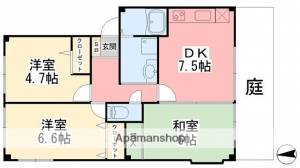 フォブール畑寺公園　Ｃ棟 103の間取り画像