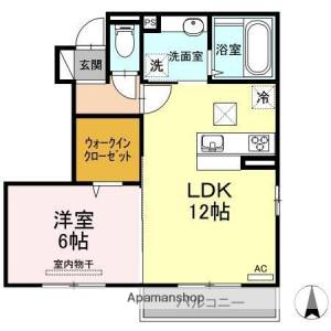 リヴェール南吉田　Ｃ棟 C101の間取り画像