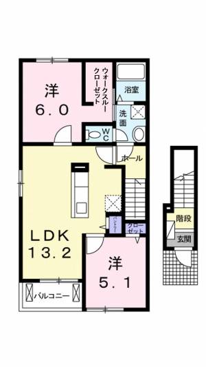 ドミールリアン 201の間取り画像