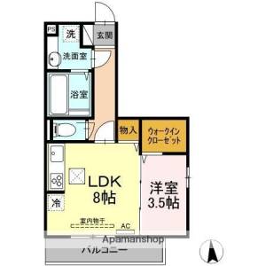 カンパーナ勝山 101の間取り画像