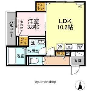 シュヴァル・ドゥーズ 302の間取り画像