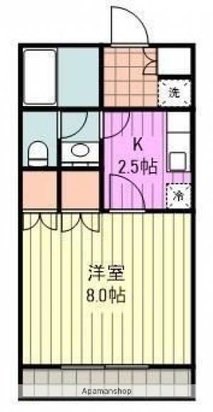 サンハイツ 207の間取り画像