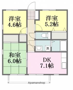 フォブール一色II 204の間取り画像