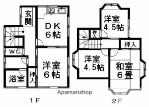 三宗一戸建 6の間取り画像