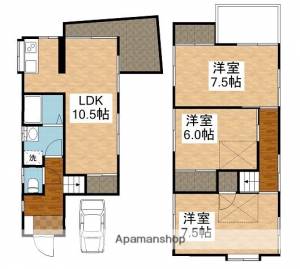 愛光町戸建 1の間取り画像