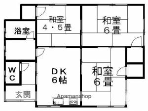 白方一戸建・北 北の間取り画像