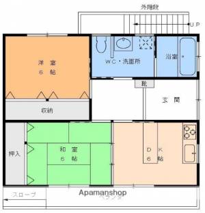 道後北代5番一戸建 1Fの間取り画像