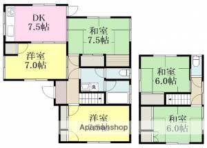 矢野貸家 1の間取り画像